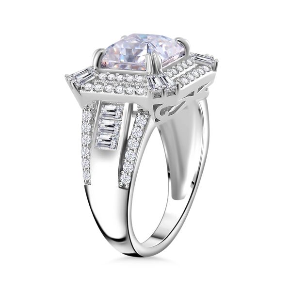D'Joy Moissanit Ring und Anh&auml;nger mit 50cm Kette Oktagon image number 11