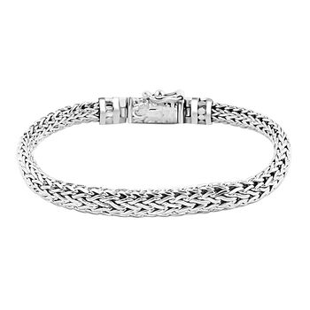 Royal Bali Kollektion- Borobudur Wickelring Trio und Tulang Naga Armband in 925 Silber