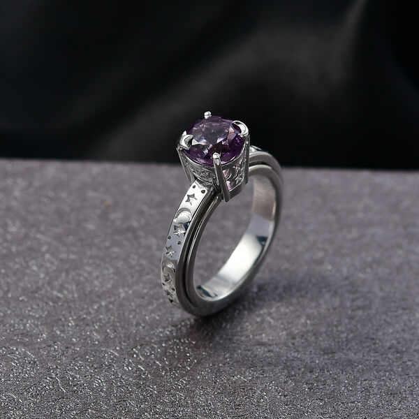 EverTrue AA Rose De France Amethyst Spinning Ring - 1,95 ct. image number 2