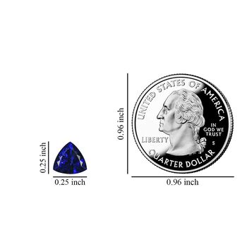 AAAA Tansanit ungefasster Edelstein, Trillant- und Facettenschliff - 1 ct.