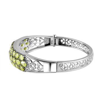 Nat&uuml;rlicher Peridot Armreif, 19 cm - 15,32 ct.
