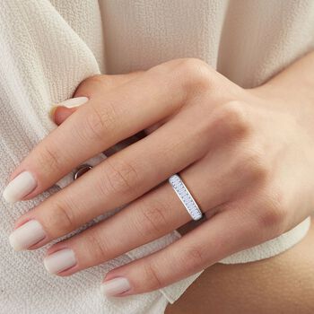 LUXURIANT DIAMOND - Lab Grown Diamant VS-EF SGL zertifiziert Ring 950 Platin (Gr&ouml;&szlig;e 19.00) ca. 2.00 ct