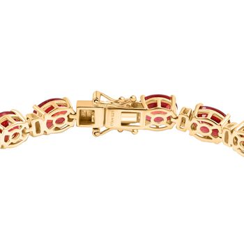 D&rsquo;Joy Labor Padparadscha Saphir und Moissanit Armband