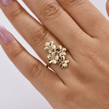 Frangipani Ring in 585 Gold