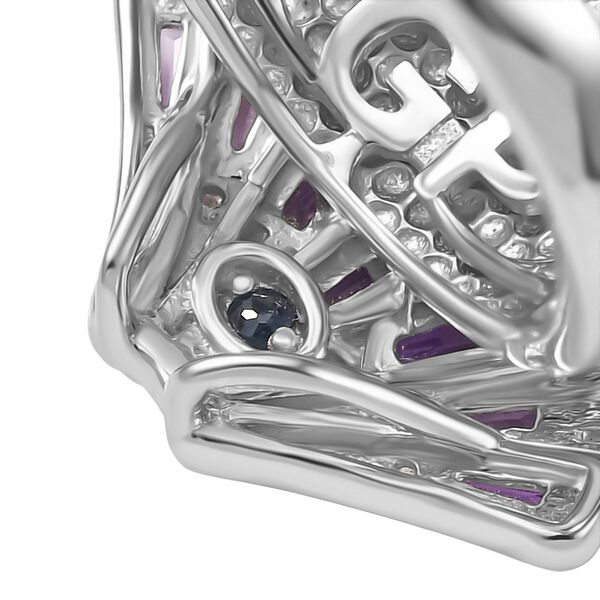 GP Shell Trionfo Kollektion - AA Multi-Edelstein, Zirkon und blauer Saphir Ring/ Anh&auml;nger  - 1,41 ct. image number 9
