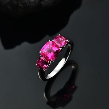 LUXURIANT DIAMOND- zertifiziert und gepr&uuml;ft AAA Labor Bixbit Ring in 417 Wei&szlig;gold - 4 ct.