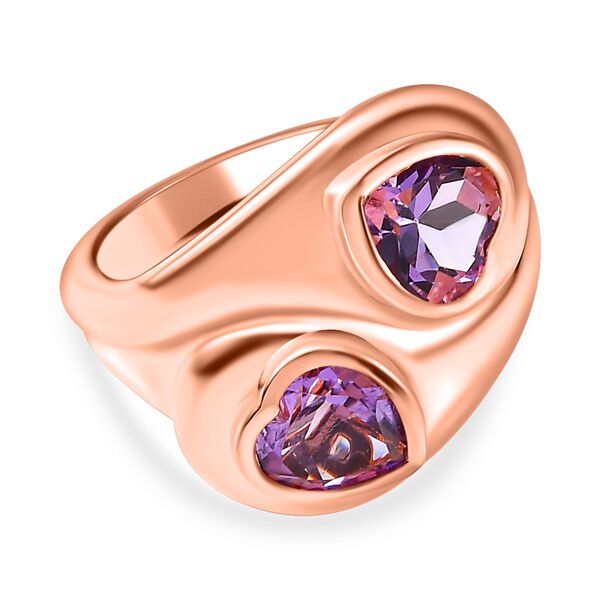 GP Amore Kollektion - Rose De France Amethyst und Kanchanaburi  blauer Saphir-Ring - 2,03 ct.