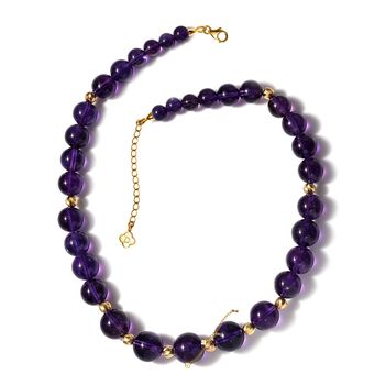 Afrikanische Amethyst Halskette, 45+5 cm - 400 ct.