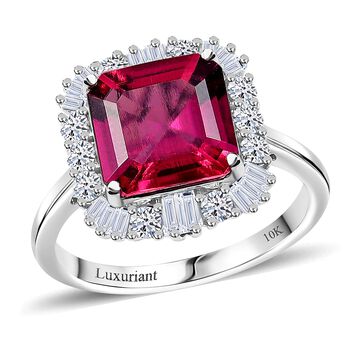 Luxuriant - AAA Lab Grown Bixbit, Lab Grown Diamant Ring 417 Gold (Gr&ouml;&szlig;e 16.50) ca. 3.51 ct