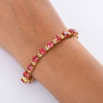 D'Joy Labor Padparadscha Saphir 20cm Armband - 28,36 ct.