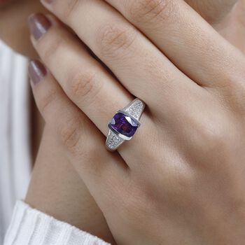 AA Marokkanischer Amethyst und Zirkon Ring - 2,47 ct.