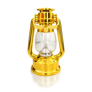 Stormlantaarn Led goud, warm wit, flikkerend