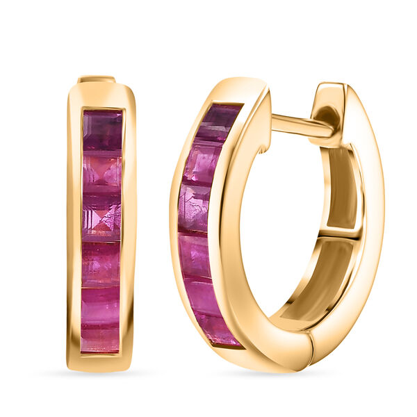 D'Joy AA burmesischer Rubin Ring und Ohrringe image number 9
