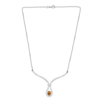 AAA Premium brasilianische Heliodor und Zirkon-Halskette - 5,70 ct.