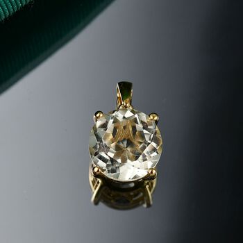 D&rsquo;Joy AA Prasiolith und Zirkon Anh&auml;nger - 6,16 ct.