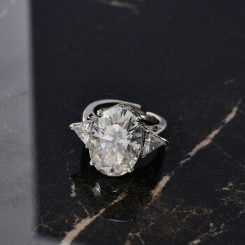 D'Joy Moissanit Ring - 13,79 ct.