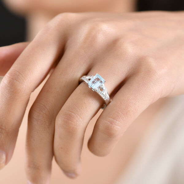 EverTrue himmelblauer Topas Ring - 1,88 ct. image number 3