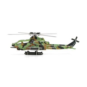 DIY 3D-Puzzle Hubschrauber zum Basteln und Dekorieren, 48x38x14cm
