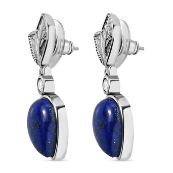 Lapislazuli und Topas Ohrringe - 14,66 ct.