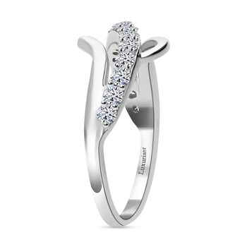 LUXURIANT SGL zertifizierter SI-GH Labor Diamant Ring in 375 Wei&szlig;gold - 0,50 ct.