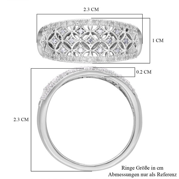 Wei&szlig;er Diamant-Ring - 0,20 ct. image number 6