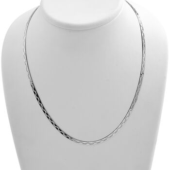 Fischgr&auml;tenkette in Silber 43cm