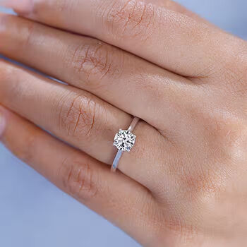 LUXURIANT VS-EF Labor Diamant Ring in 585 Wei&szlig;gold - 1,50 ct.