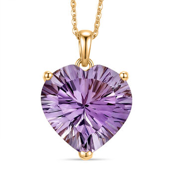 D'Joy AA Rose De France Amethyst Anh&auml;nger mit 50cm Kette - 10,55 ct.