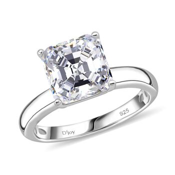 RADIANTA GRA zertifiziert Moissanit (D-VVS) Ring 925 Silber rhodiniert (Gr&ouml;&szlig;e 18.00) ca. 3.00 ct