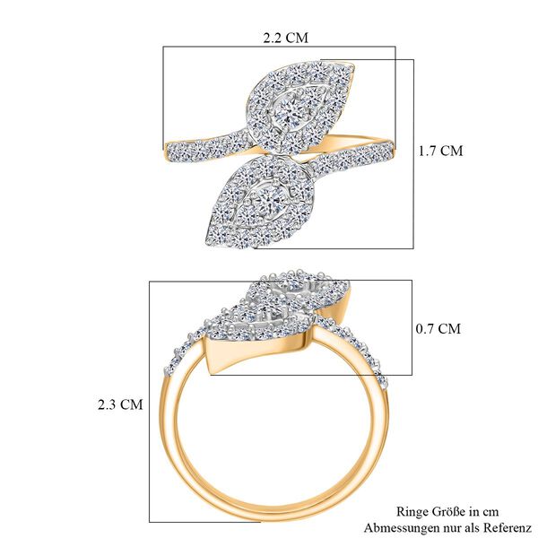LUXURIANT DIAMOND- SI-GH Labor Diamant Ring und Ohrringe image number 6