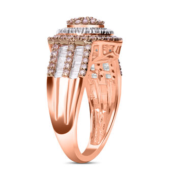 Nat&uuml;rlicher Champagner Diamant Ring, ca. 1.00 ct