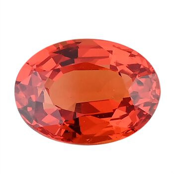 AAAA Sonnenuntergang-Saphir ungefasster Edelstein, Oval- und Facettenschliff - 1,66 ct.