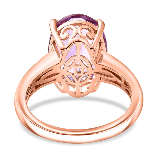 D'Joy AAA Rose De France Amethyst und Diamant Ring - 5,46 ct. image number 6
