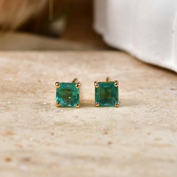 D'Joy AAA Kagem sambische Smaragd Ohrringe - 0,64 ct. image number 2