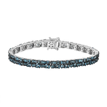 LUXURIANT SGL zertifiziertes SI Labor blaues Diamant 19cm Armband - 5 ct.