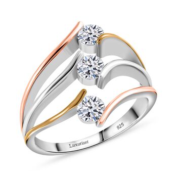 LUXURIANT dreifarbiger SI Labor Diamant Ring - 0,75 ct.