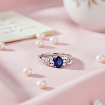 D'Joy Masoala Saphir und Moissanit Ring - 1,50 ct.