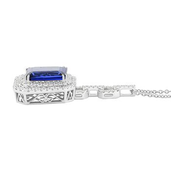 Chairman's Vault Collection - zertifiziert und gepr&uuml;ft RHAPSODY AAAA Tansanit und VS-EF Diamant 45cm Halskette in 950 Platin - 26,06 ct.