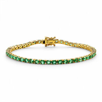 D'Joy AAA Kagem sambisches Smaragd 20cm Armband - 7,29 ct.