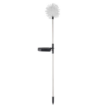 LIVMORE Solarleuchte, Pusteblumen Design, warmwei&szlig;, mit Solarpanel, 10x72cm, Schwarz