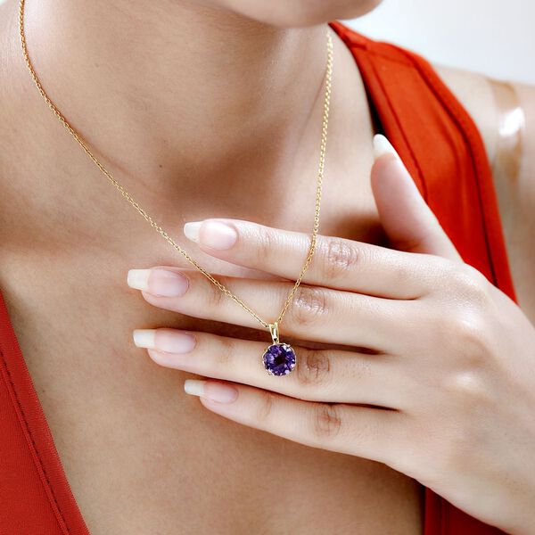 Afrikanischer Amethyst-Anh&auml;nger - 3,43 ct. image number 3