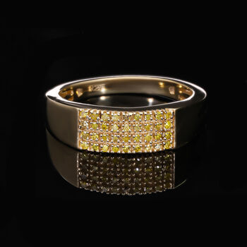Gelber Diamant-Ring - 0,20 ct.