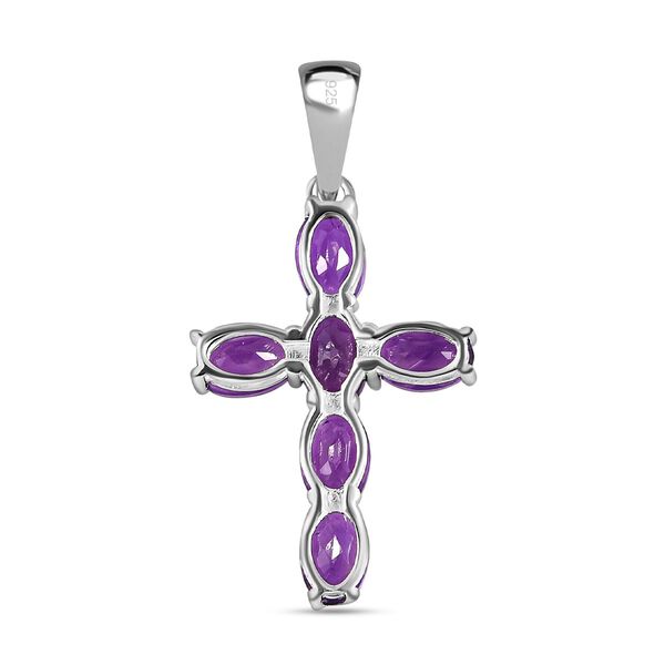 Afrikanischer Amethyst Kreuz-Anh&auml;nger - 2,70 ct. image number 5