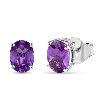 LUXURIANT AAA Labor lila Saphir Ohrringe in 417 Wei&szlig;gold - 2,88 ct.