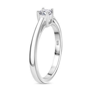 D'Joy GRA zertifiziertes Moissanit Schmuckset, 925 Silber rhodiniert - 2 ct.