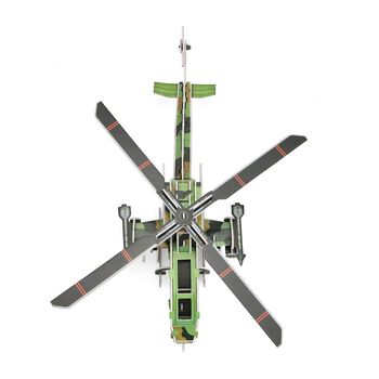 DIY 3D-Puzzle Hubschrauber zum Basteln und Dekorieren, 48x38x14cm