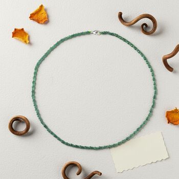 D'Joy nat&uuml;rliche, helle Olmek Jadeit 50cm Halskette - 58 ct.