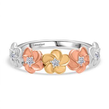 LUXURIANT DIAMOND- dreifarbige SI-GH Labor Diamant Ohrringe und Ring