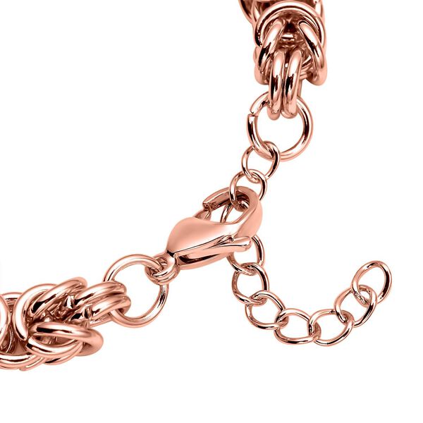Byzantin 50cm Halskette und 19cm Armband in Ros&eacute;goldton image number 11