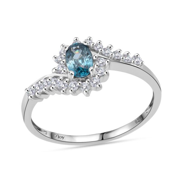 D&rsquo;Joy AA blauer und wei&szlig;er Zirkon Ring und Anh&auml;nger image number 10